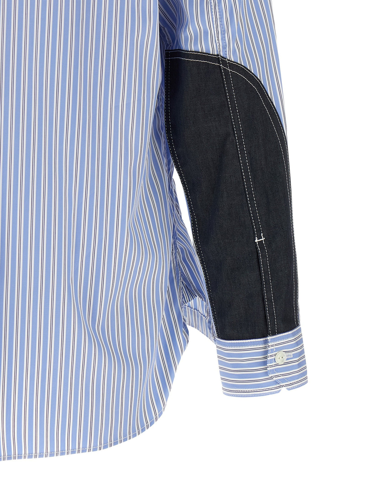 Junya Watanabe Denim Insert Shirt Blue