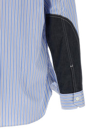 Junya Watanabe Denim Insert Shirt Blue