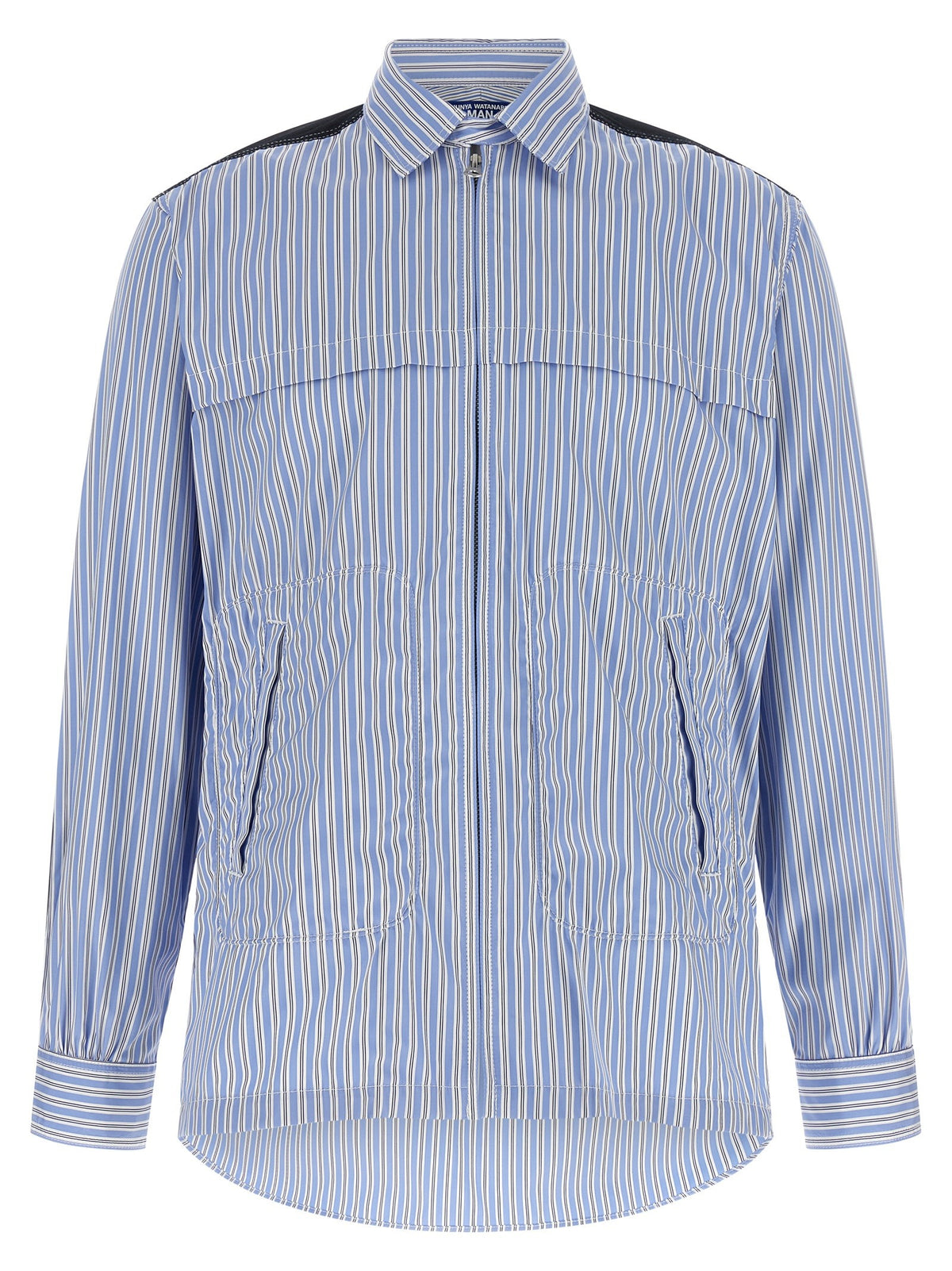 Junya Watanabe Denim Insert Shirt Blue