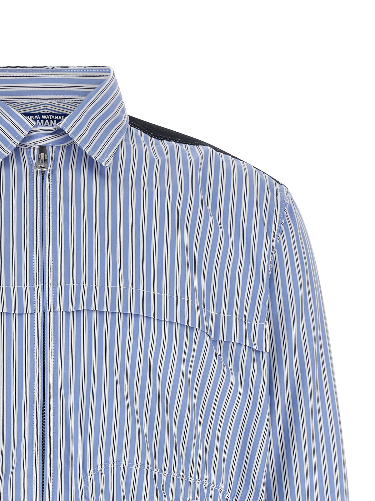 Junya Watanabe Denim Insert Shirt Blue, view 3