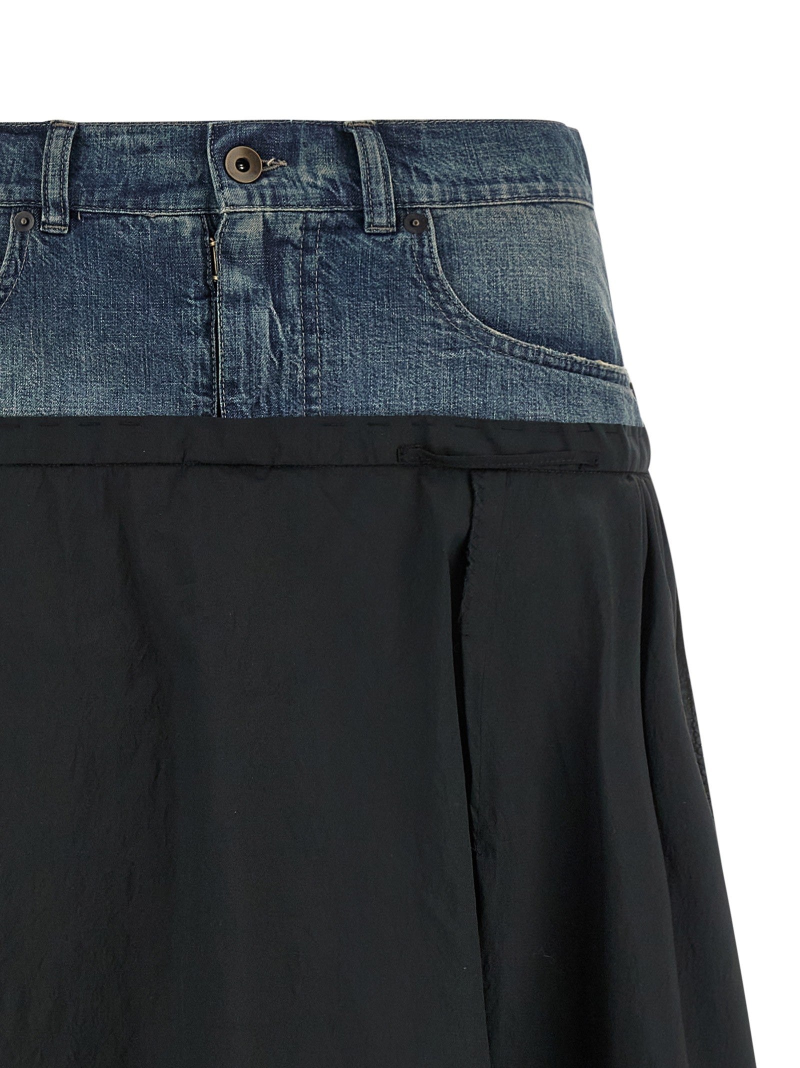 Maison Margiela Denim Insert Skirt Gold