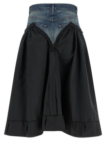 Maison Margiela Denim Insert Skirt Gold
