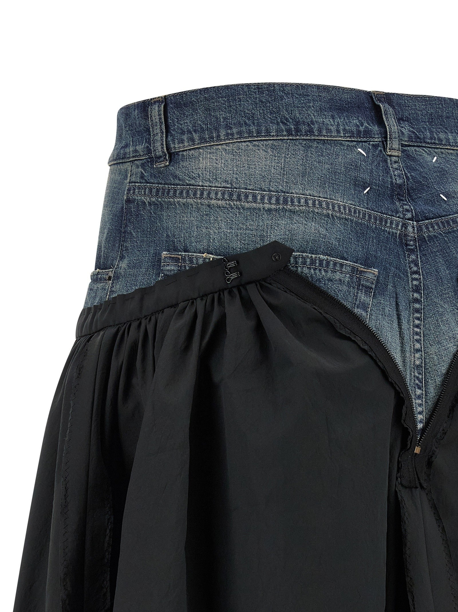 Maison Margiela Denim Insert Skirt Gold
