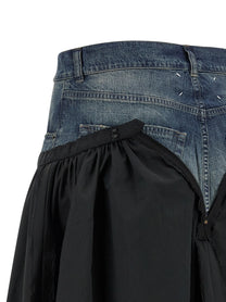 Maison Margiela Denim Insert Skirt Gold