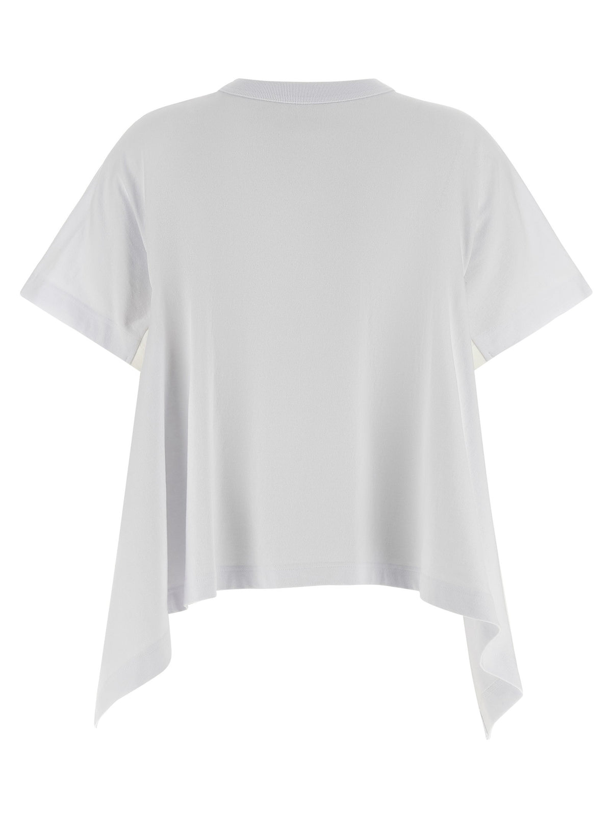 Sacai Denim Insert Shirt White, view 2