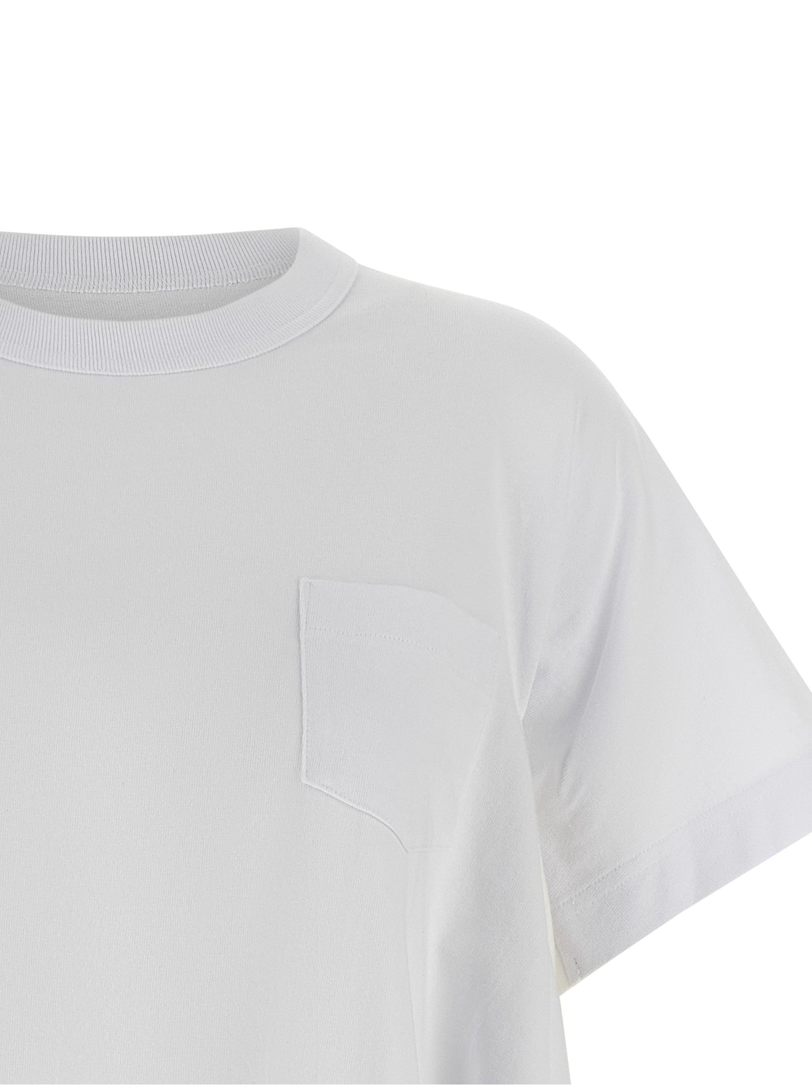 Sacai Denim Insert Shirt White