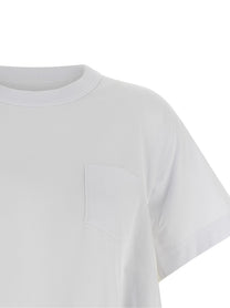 Sacai Denim Insert Shirt White