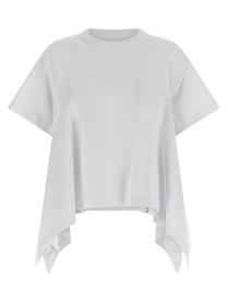 Sacai Denim Insert Shirt White