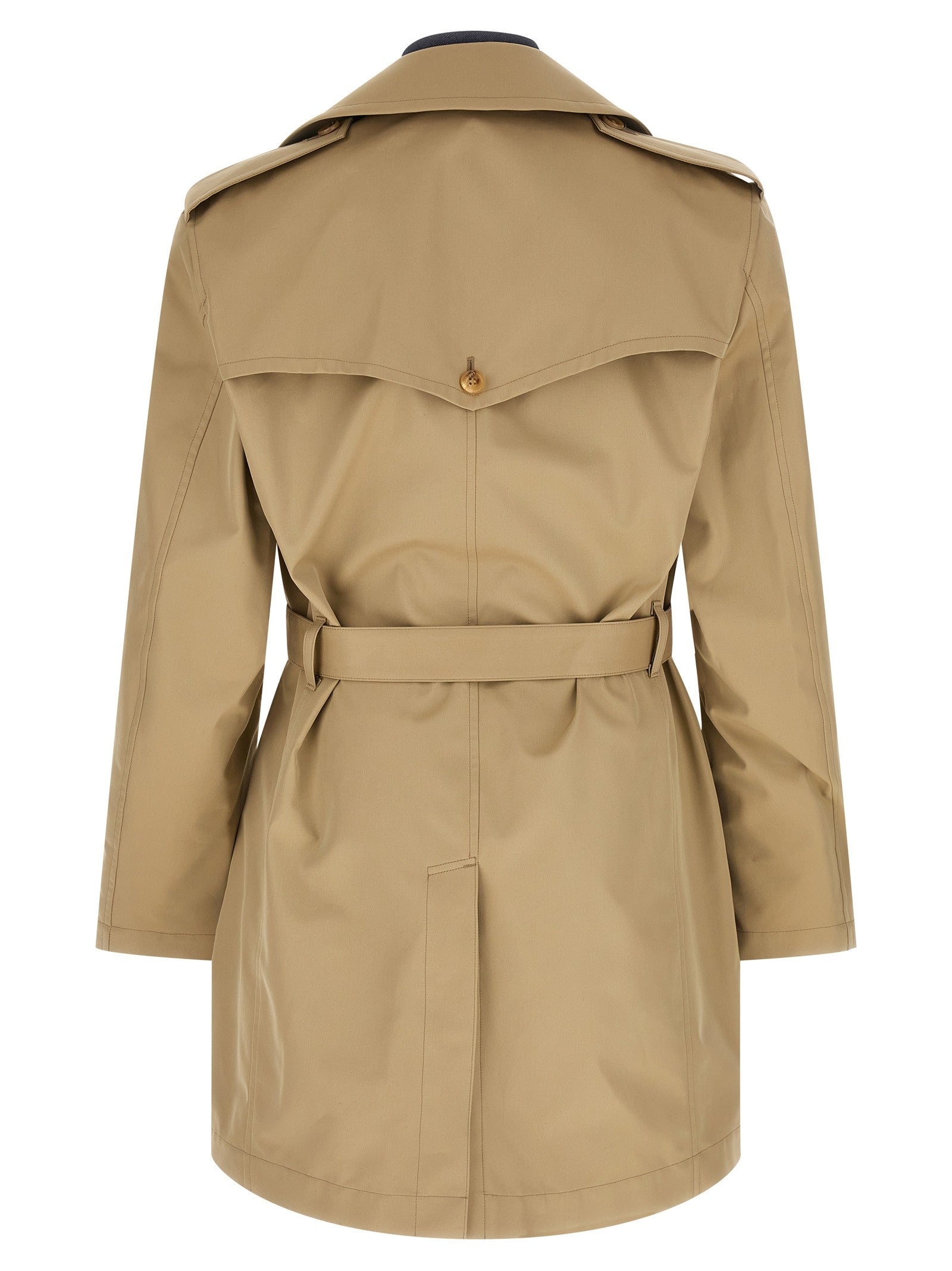 Junya Watanabe Denim Insert Trench Coat Beige