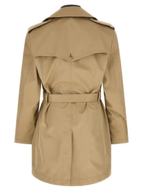 Junya Watanabe Denim Insert Trench Coat Beige