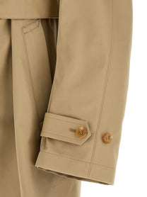 Junya Watanabe Denim Insert Trench Coat Beige