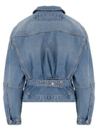 JACQUEMUS Women's Denim Jacket DE Nimes Blue, view 3