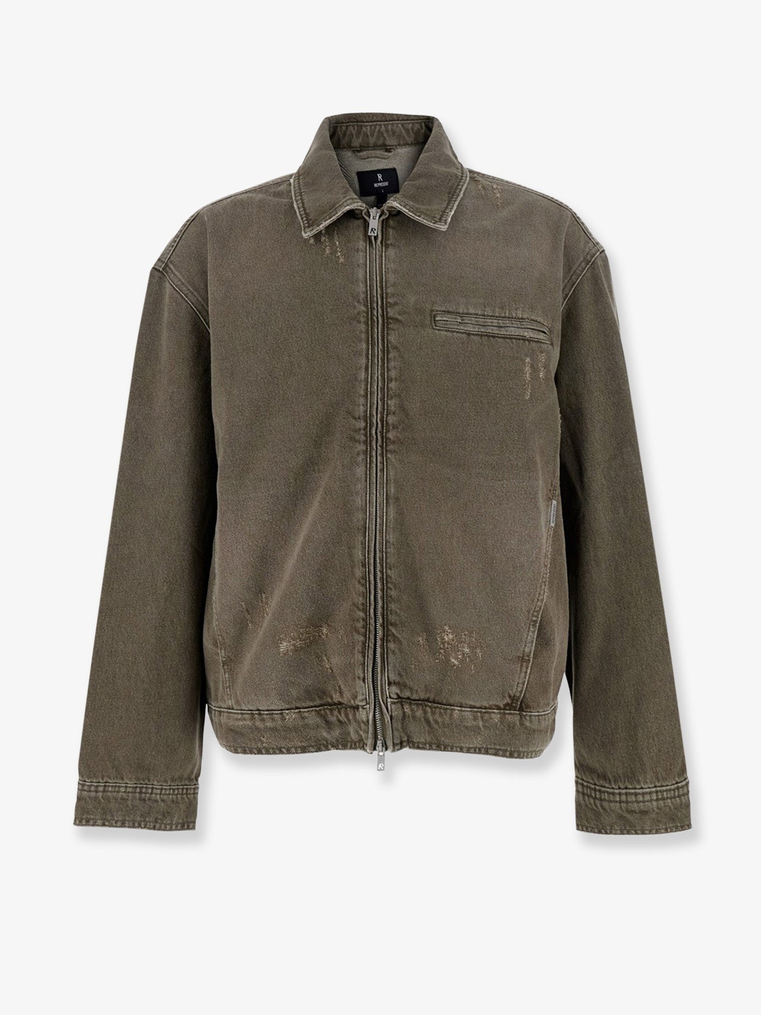 Represent Men's Denim Jacket Green