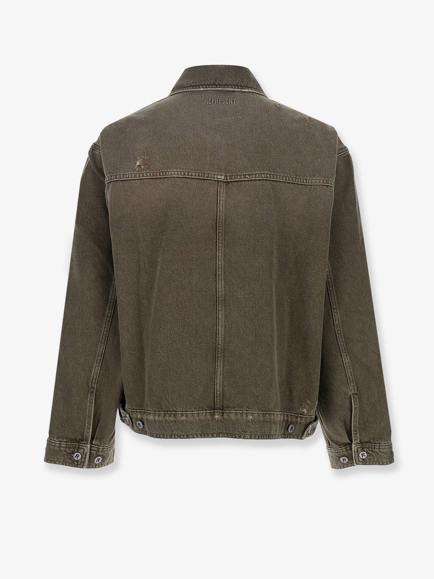 Represent Men's Denim Jacket Green