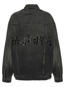 Balenciaga Denim Jacket Grey