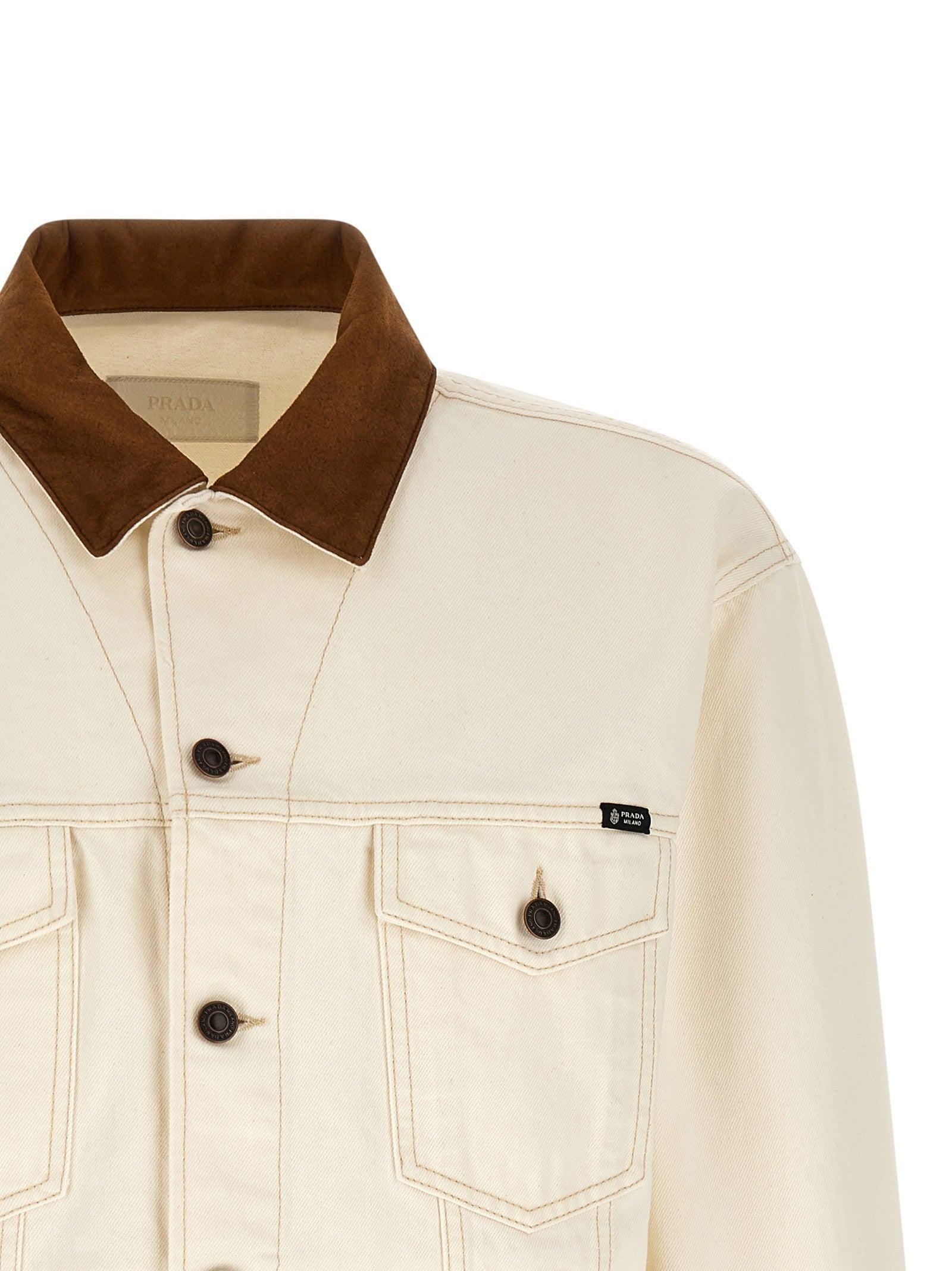 PRADA Denim Jacket White