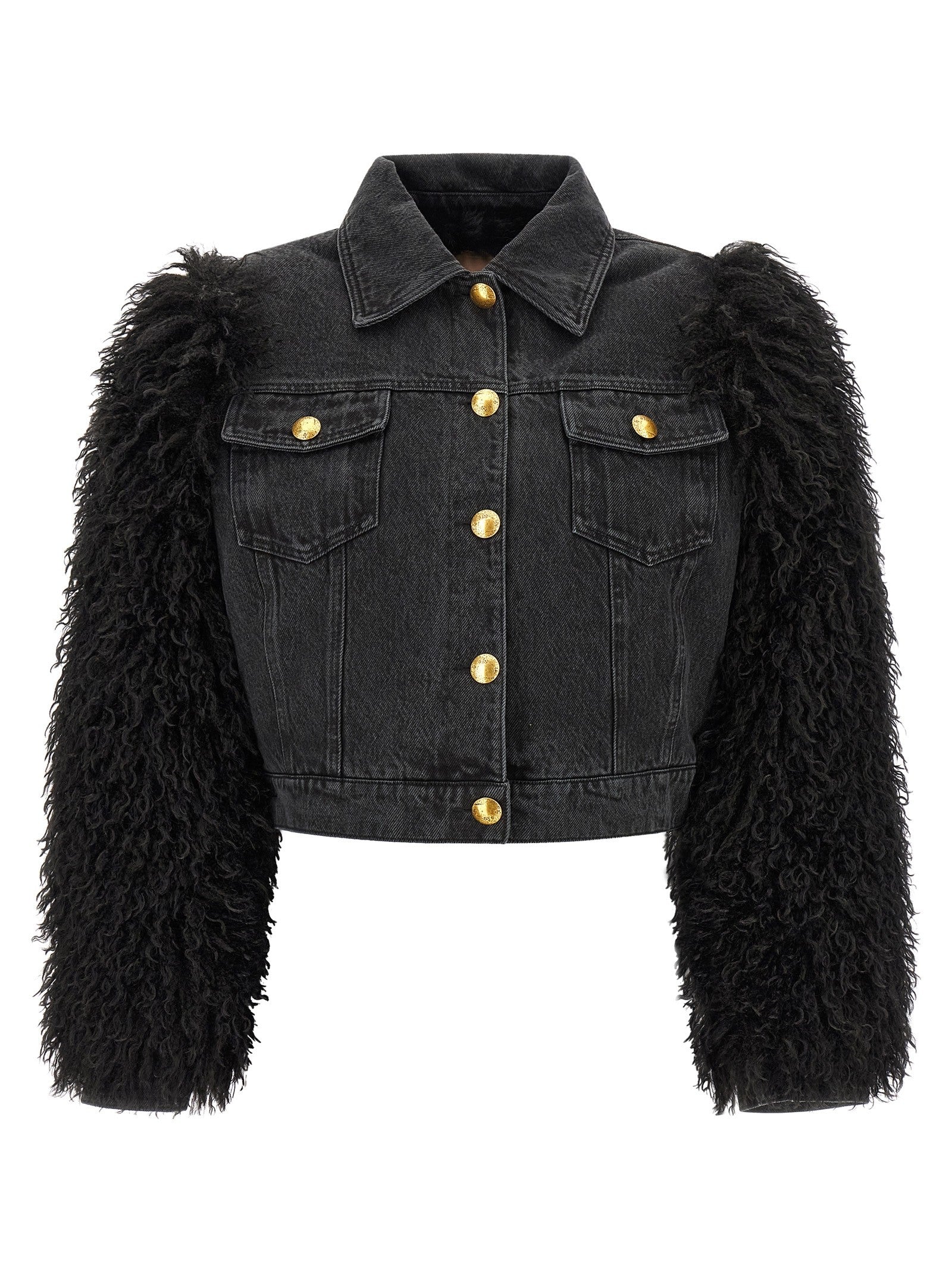 TWINSET Denim Jacket Black