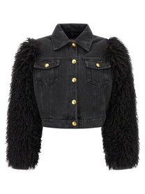 TWINSET Denim Jacket Black