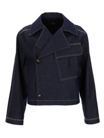 Ps By Paul Smith Women's Denim Jacket Blue