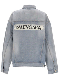 Balenciaga Women's Denim Jacket Blue