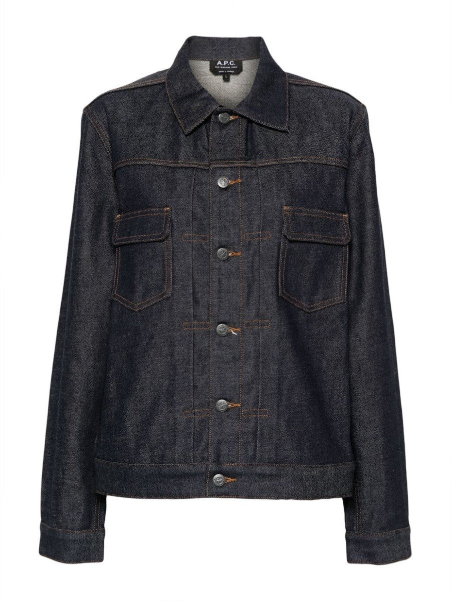 A.P.C Men's Denim Jacket Blue