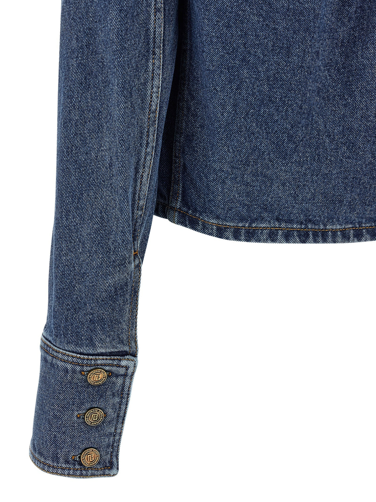 Balmain Denim Jacket Blue, view 4