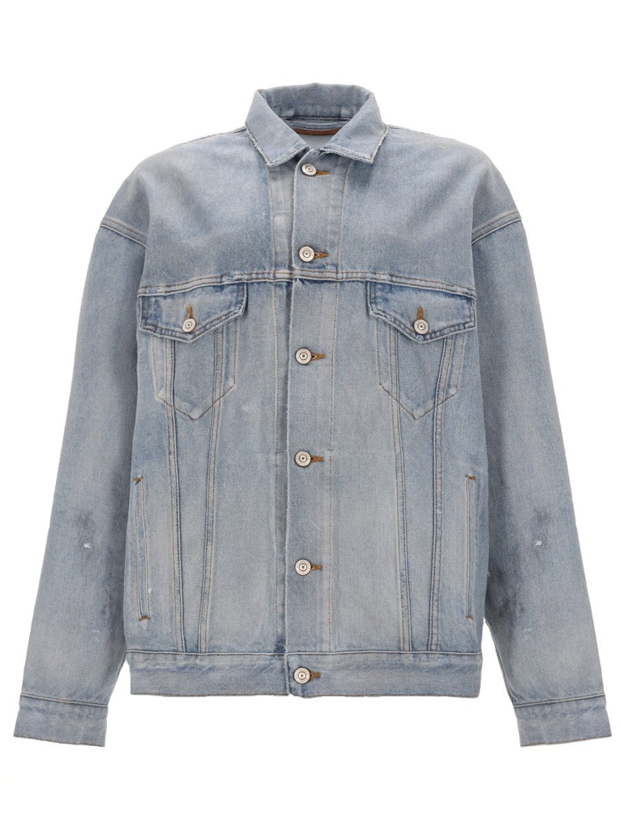 Balenciaga Women's Denim Jacket Blue
