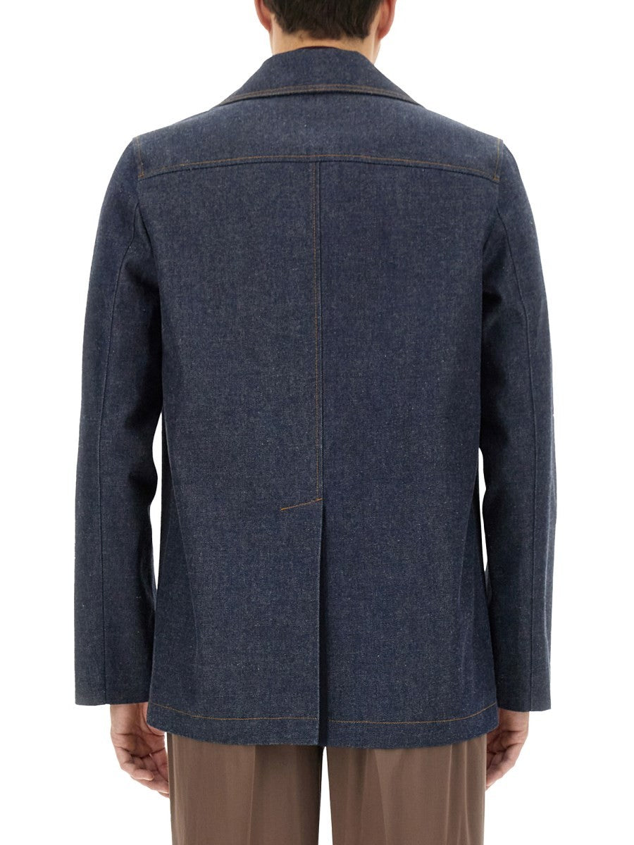 Gucci Men's Denim Jacket Blue