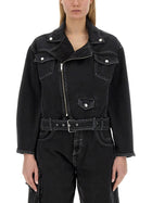 Moschino Jeans Women's Denim Jacket Black