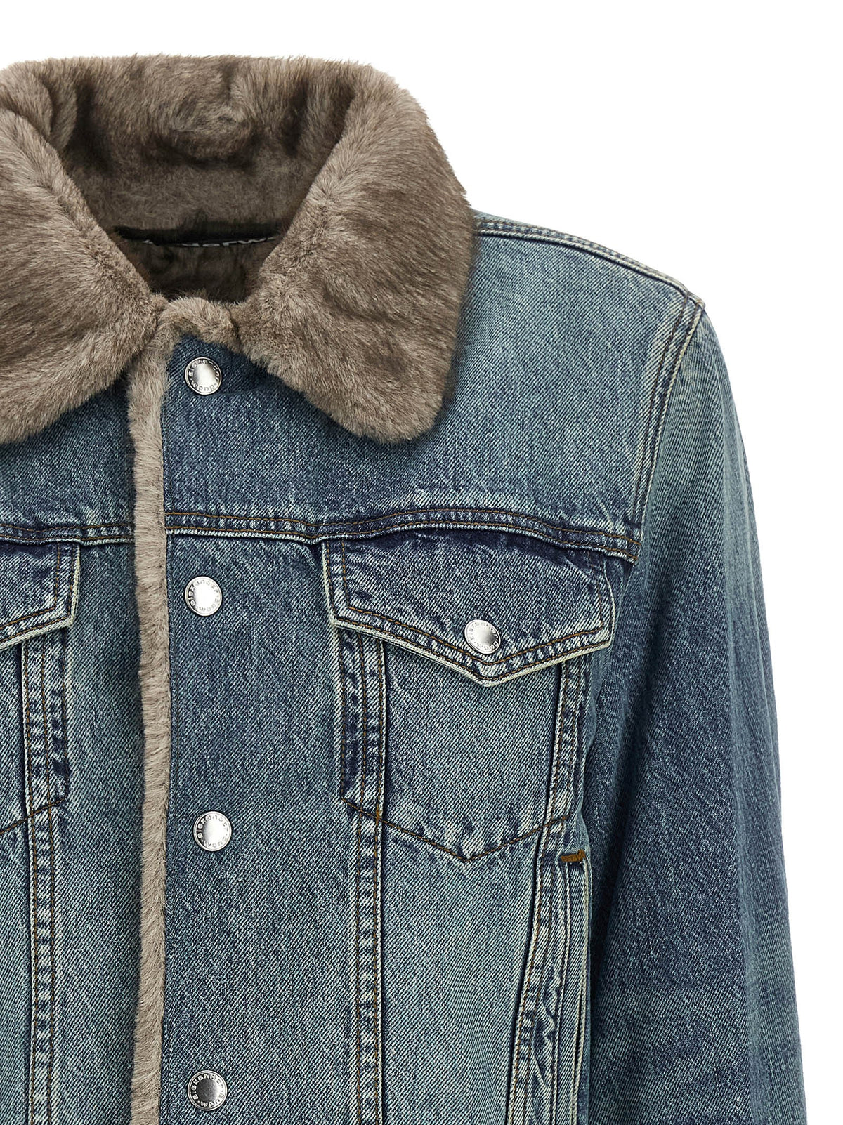 Denim X Alexander Wang Denim Jacket Blue, view 3
