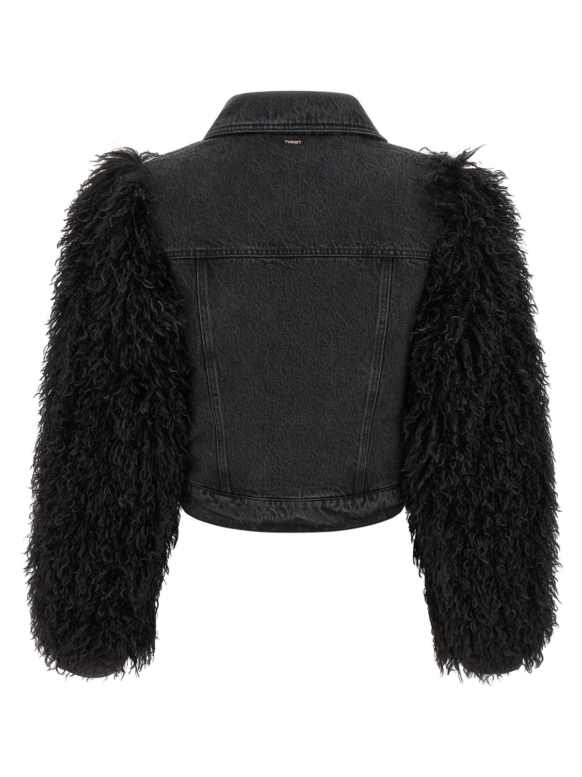 TWINSET Denim Jacket Black