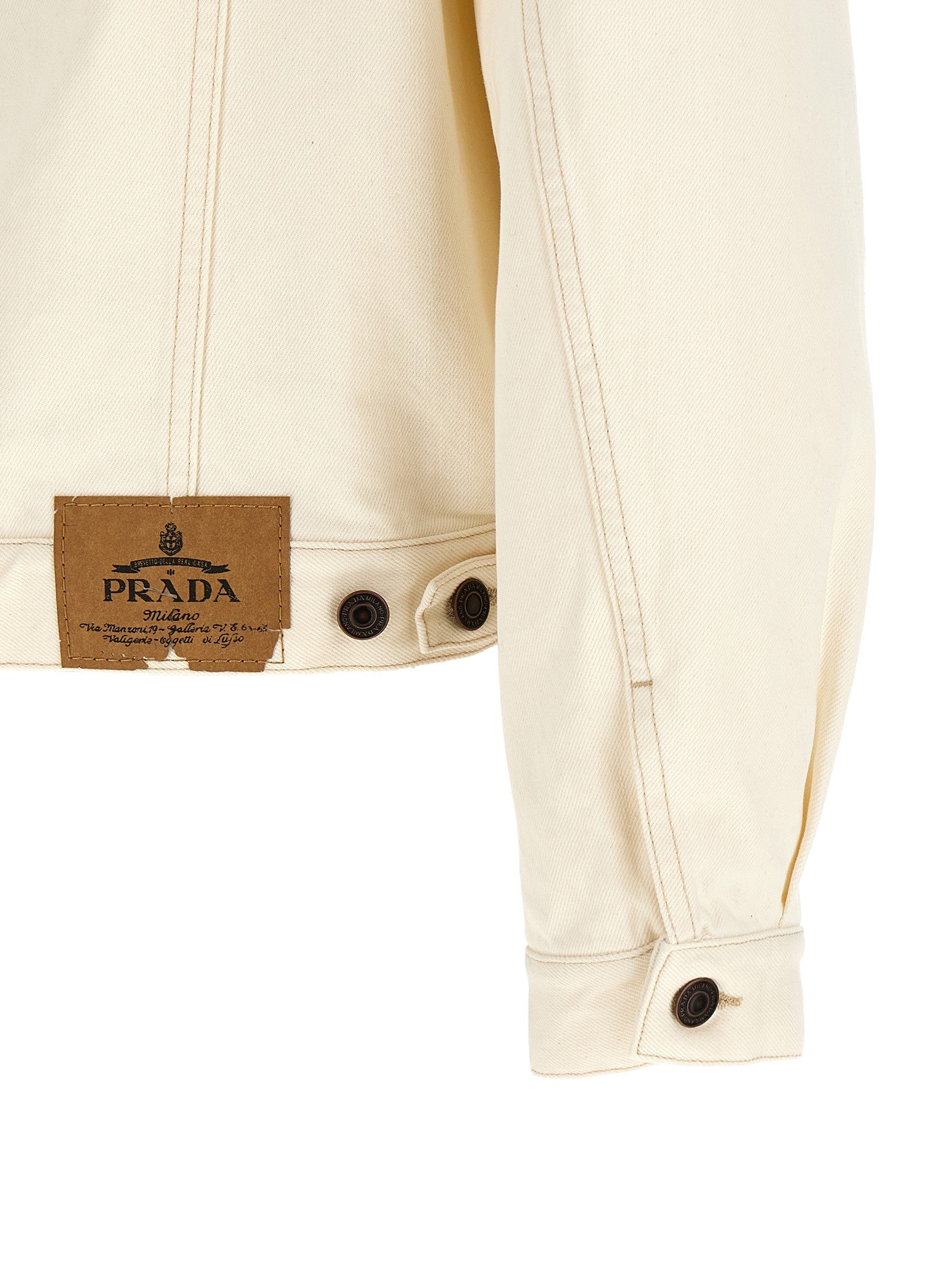 PRADA Denim Jacket White