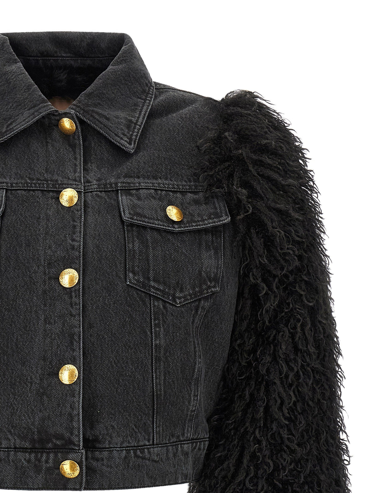 TWINSET Denim Jacket Black
