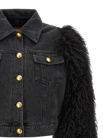 TWINSET Denim Jacket Black