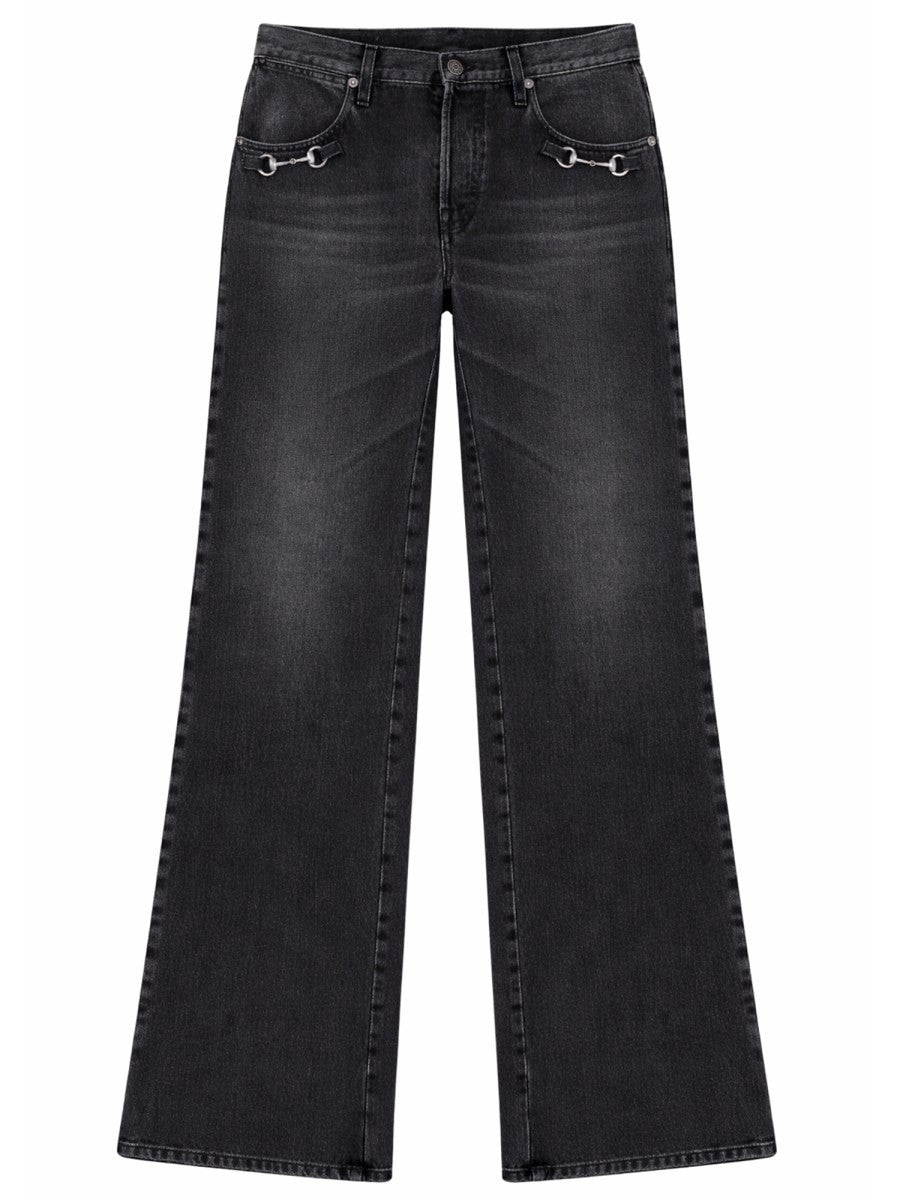 Gucci Women's Denim Jeans Grey