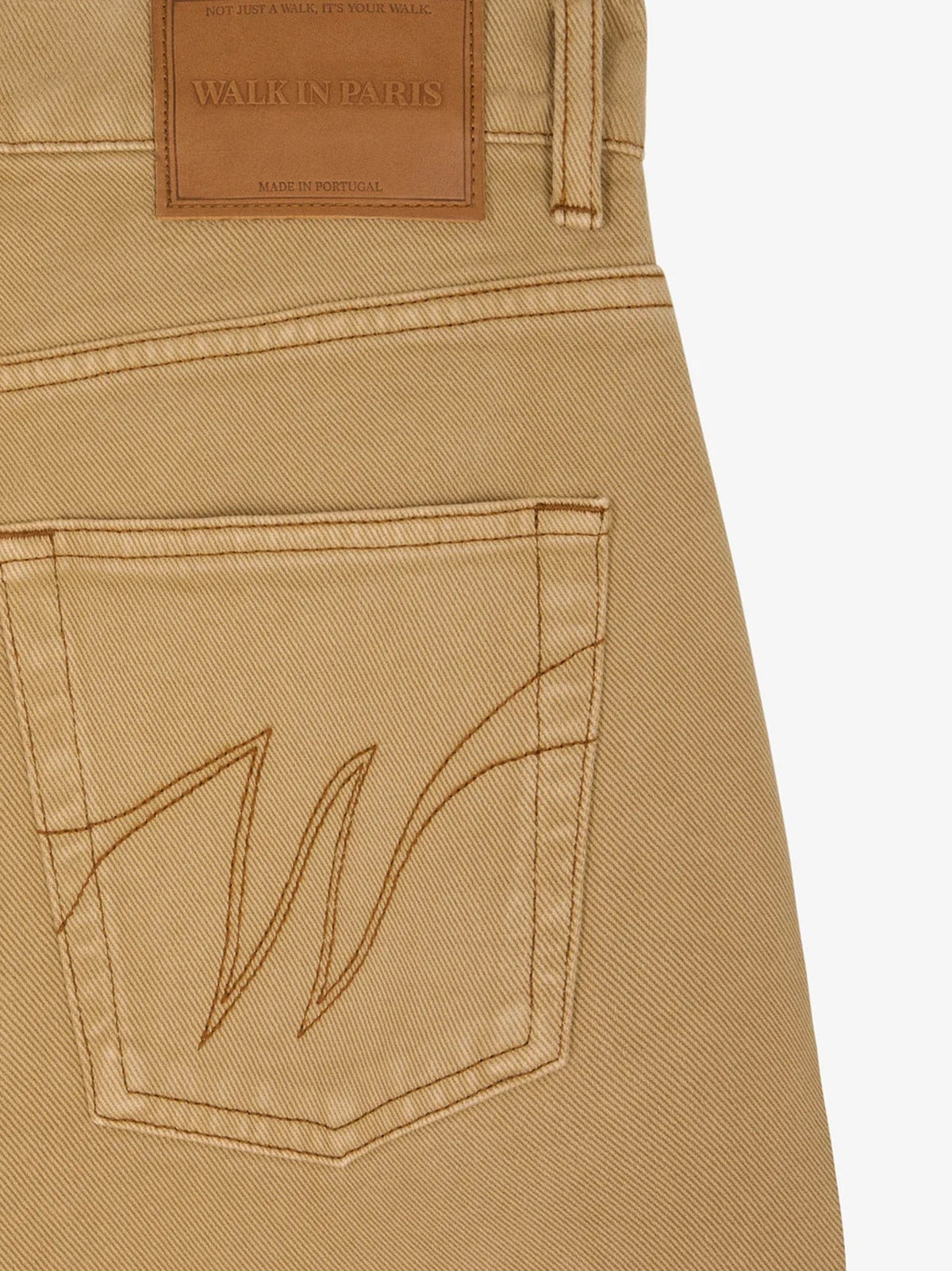 Walk In Paris Men's Denim Jeans Beige