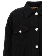 Dolce &amp; Gabbana Denim Long Jacket Black, view 3