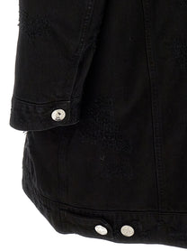 Dolce &amp; Gabbana Denim Long Jacket Black