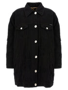 Dolce &amp; Gabbana Denim Long Jacket Black