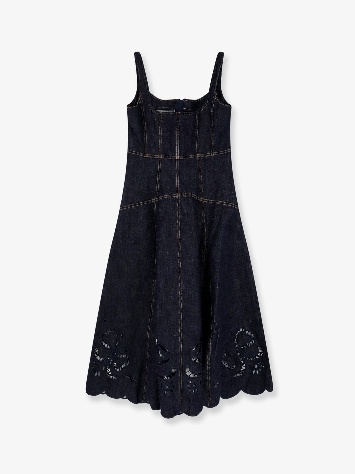 self-portrait Women's Denim Midi Dress Blue