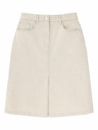 A.P.C Women's Denim Midi Skirt Pink