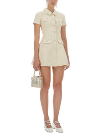 self-portrait Women's Denim Mini Dress White self-portrait