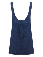 Ami Paris Women's Denim Mini Dress Blue, view 2