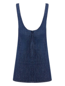 Ami Paris Women's Denim Mini Dress Blue