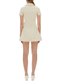 self-portrait Women's Denim Mini Dress White self-portrait