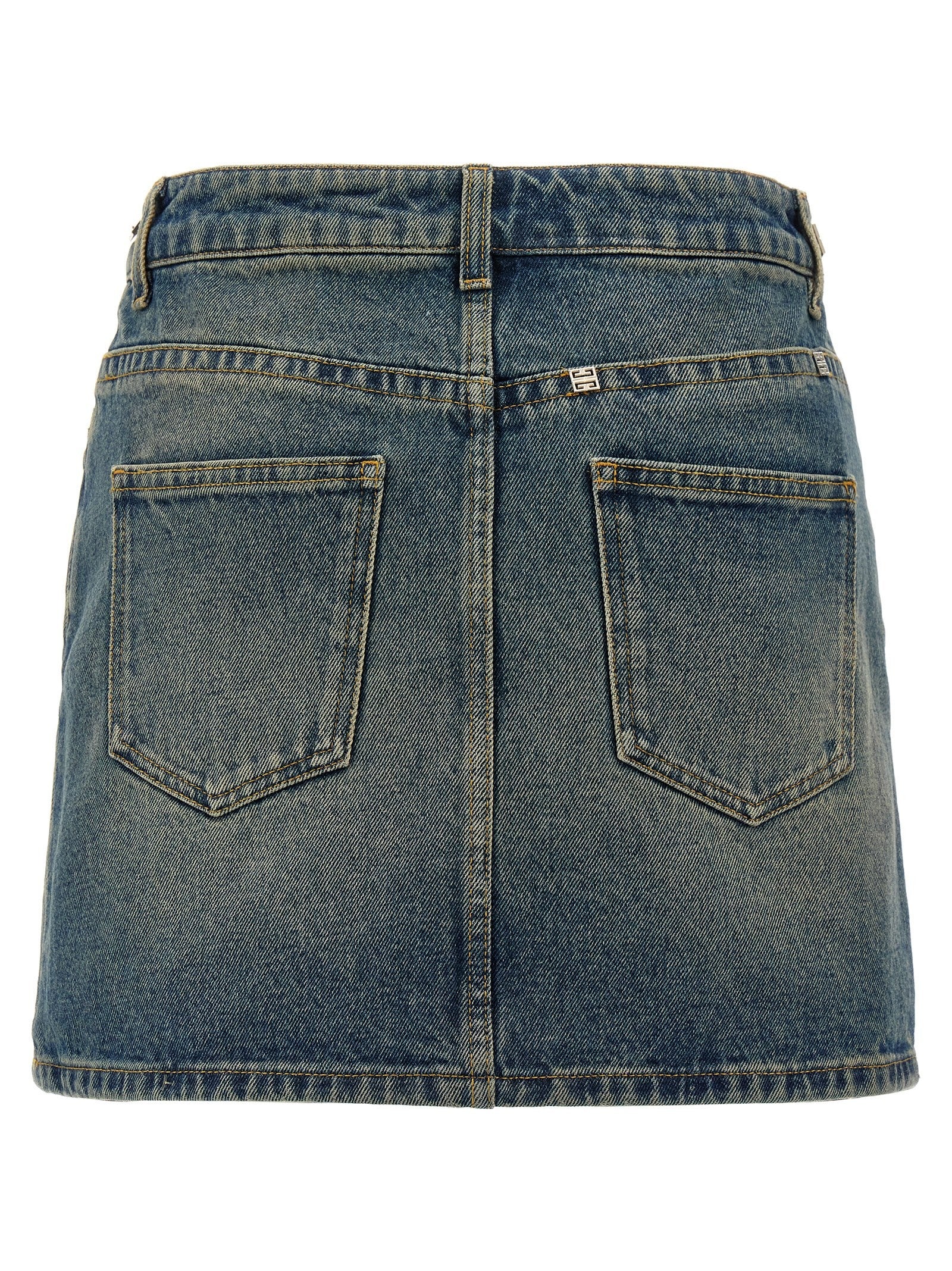 Givenchy Denim Mini Skirt Blue