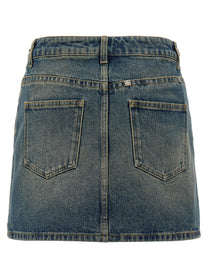 Givenchy Denim Mini Skirt Blue