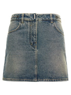 Givenchy Denim Mini Skirt Blue