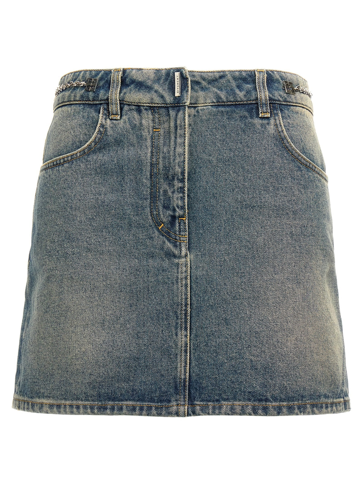 Givenchy Denim Mini Skirt Blue