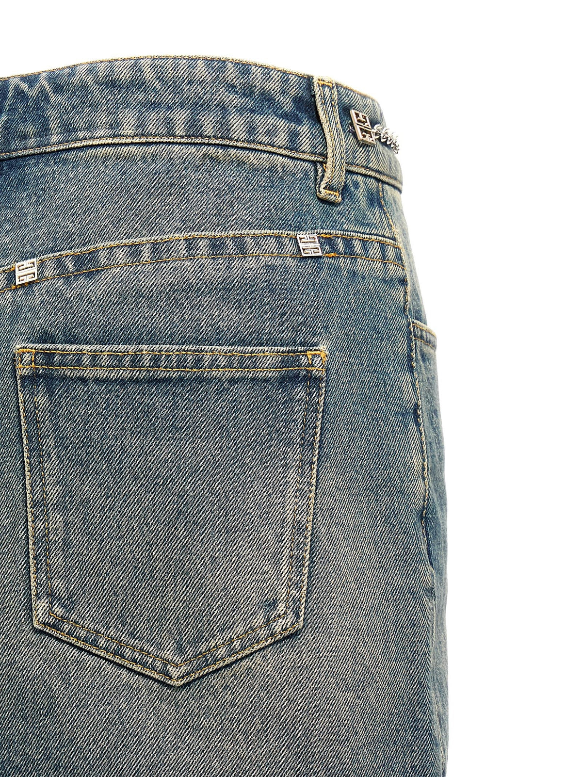 Givenchy Denim Mini Skirt Blue, view 4